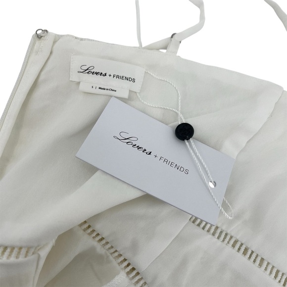 NEW LOVERS + FRIENDS Wanderlust White Lace Midi Dress Size Small - Picture 10 of 12